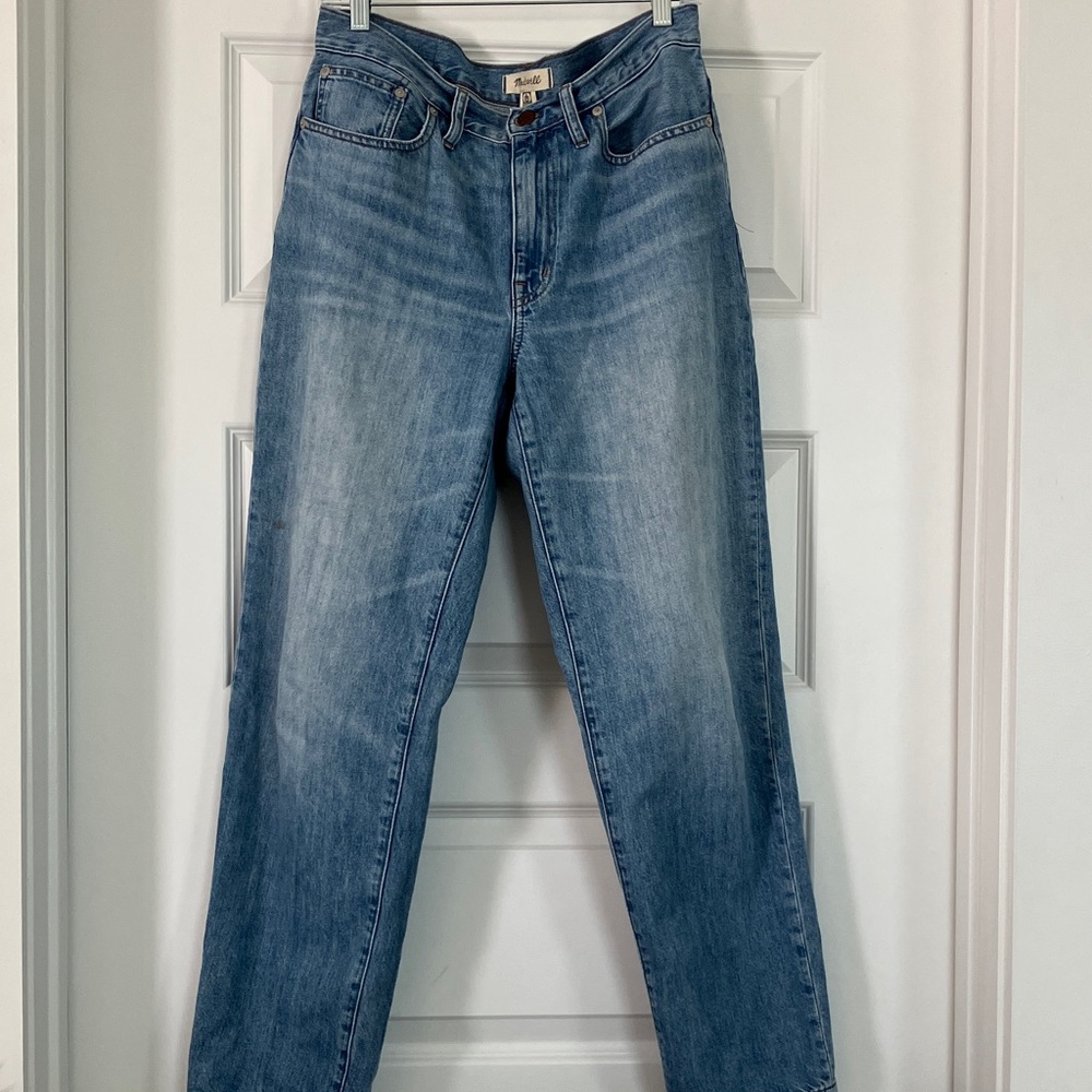 Madewell The Slouchy Boyjean in Riverspring Wash